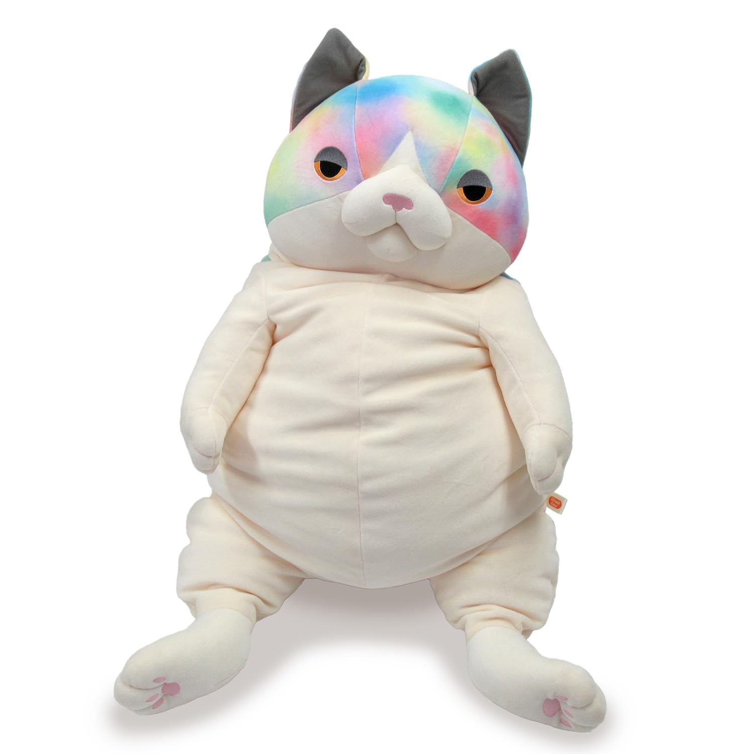 

Shinada Global Mochi Series Mochi Neko Rainbow (XL) 35x35x50cm Plush Cat Animal MONE-0900R