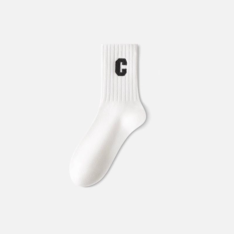 Women's Mid-Calf Cotton Socks - Odor-Resistant, Sweat-Absorbent, Breathable, Coffee Color - Perfect for Autumn & Winter