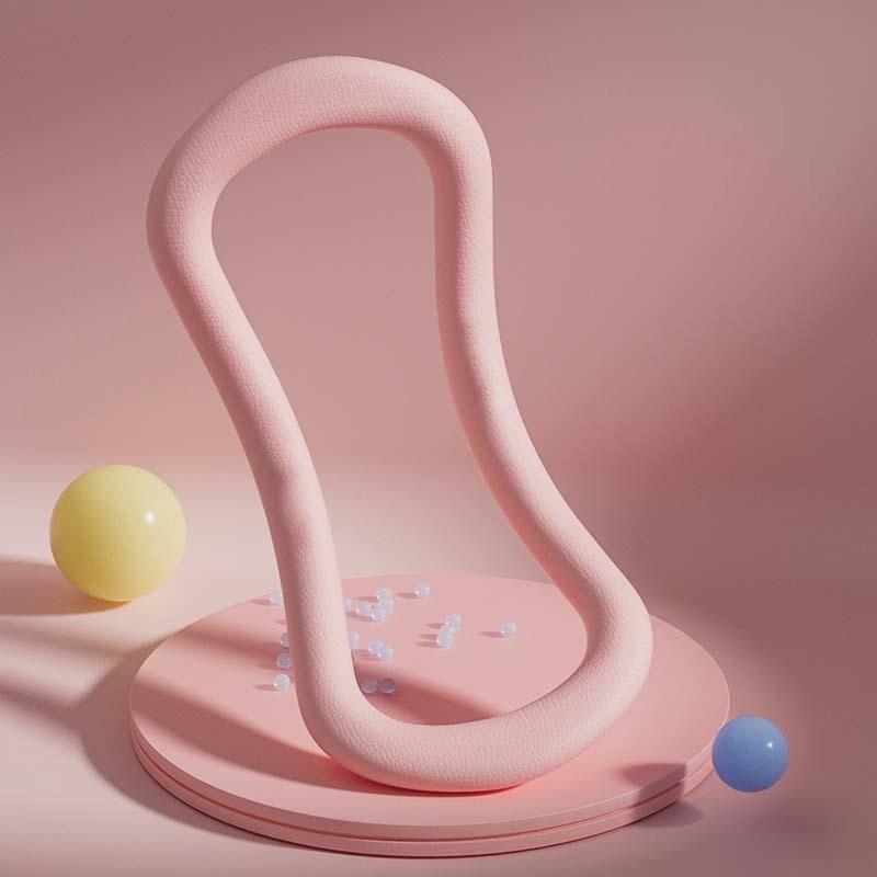 

1 шт. Кольцо для йоги Фитнес Растяжка Релаксация Пилатес Tpr Мягкая Растяжка Фасции Фитнес Фасция Массаж Тренировка Круг для йоги Оборудование розовый