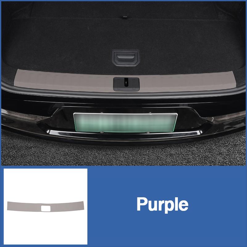 

For ZEEKR 7X 2025+ Trunk Door Sill Protector Leather Trunk door sill Liner Scratch-resistant Interior Trim Car Accessories фиолетовый