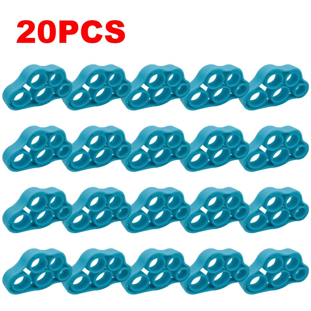 10-40PCS Silicone Finger Gripper 5 Fingers Strengthener Trainer Elastic Wrist Stretcher Finger Expander For Fitness Training New