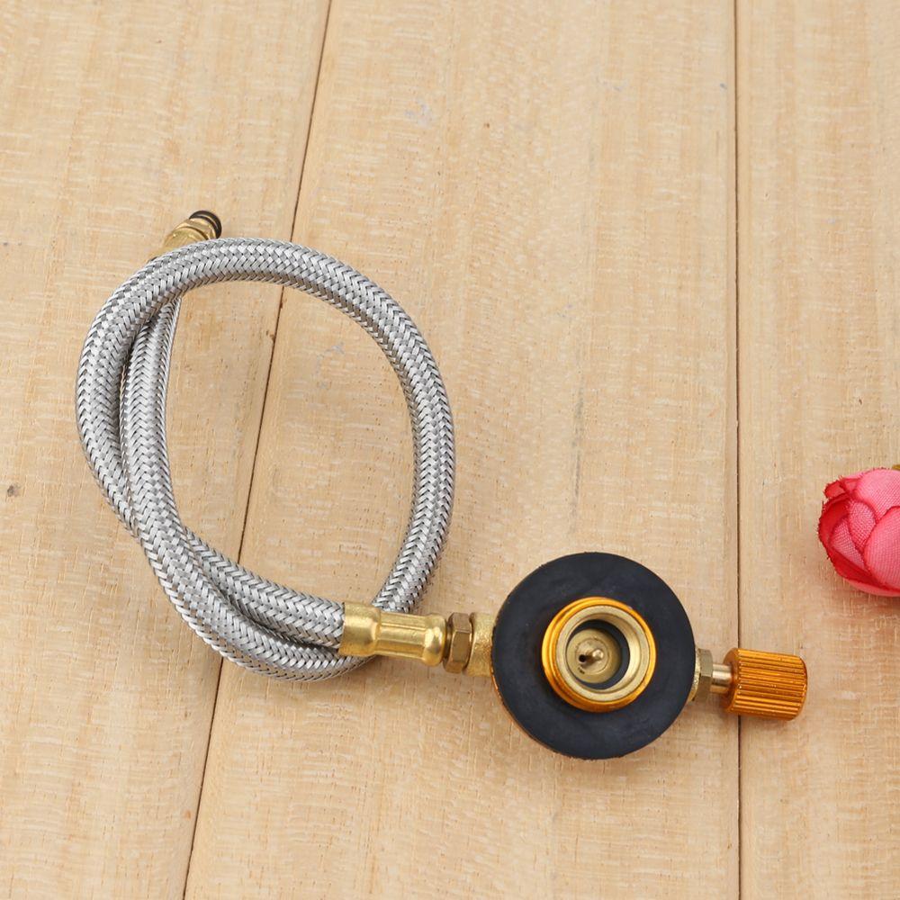 Tourist Equipment LPG Gas Stove Coupler Stove Metal Tube Propane Refill Adapter Container Adapter