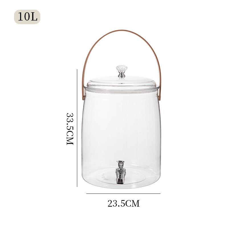 Large Capacity Beverage Dispenser with Faucet for Tea, Juice, or Soda - New Spring Product.