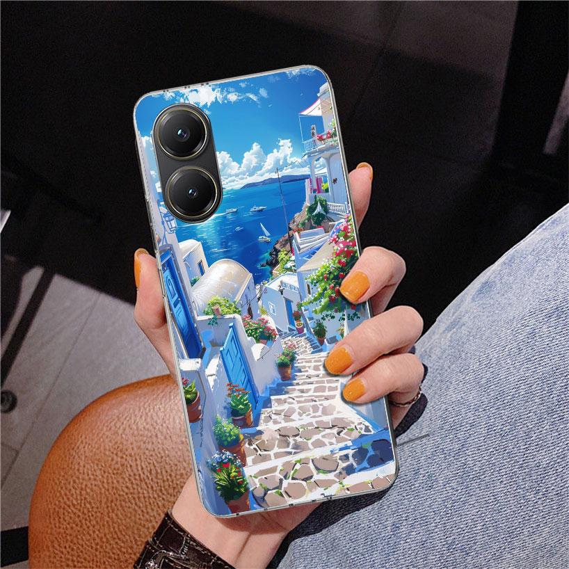 Greece In Summer Santorini Phone Case For Xiaomi Poco X7 X6 X5 Pro F7 Ultra Redmi 15C 15 13C 13 12C 12 10 10A 10C 9 9A 9C 9T Cov