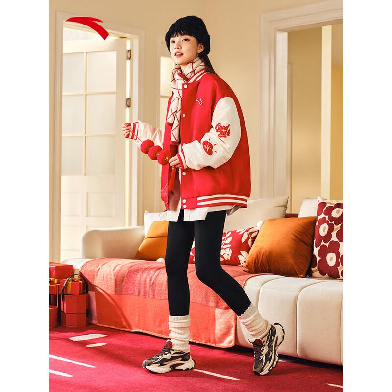 ANTA New Year Limited Edition Unisex Water-Repellent Baseball Cotton Jacket 2XL