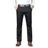 AVANOVA Mens Solid Black Trousers Light Business Style Slightly Stretch Straight Leg Pants for Outdoor Casual Daily Trou