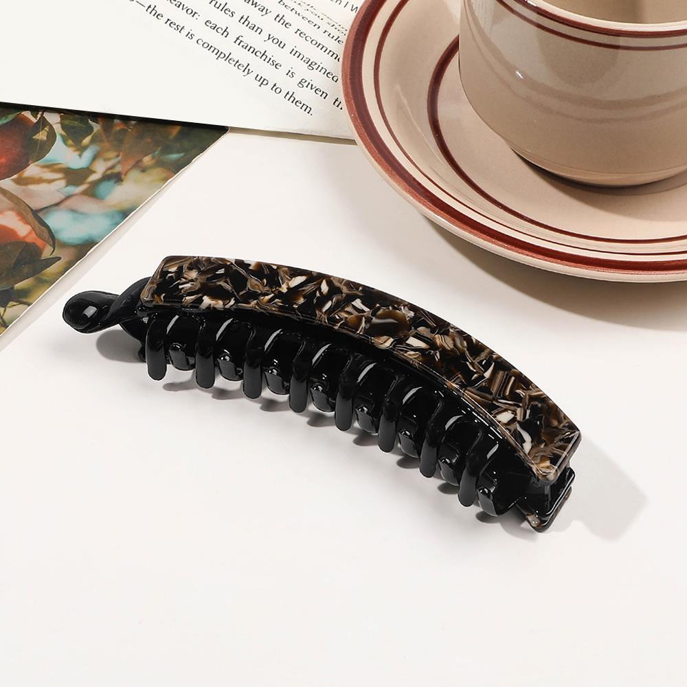 13cm Large Ponytail Claw Clip Vertical Banana Hair Clips Women's One-word Clip Twist Hairgrips Fashionable Hair Accessories
