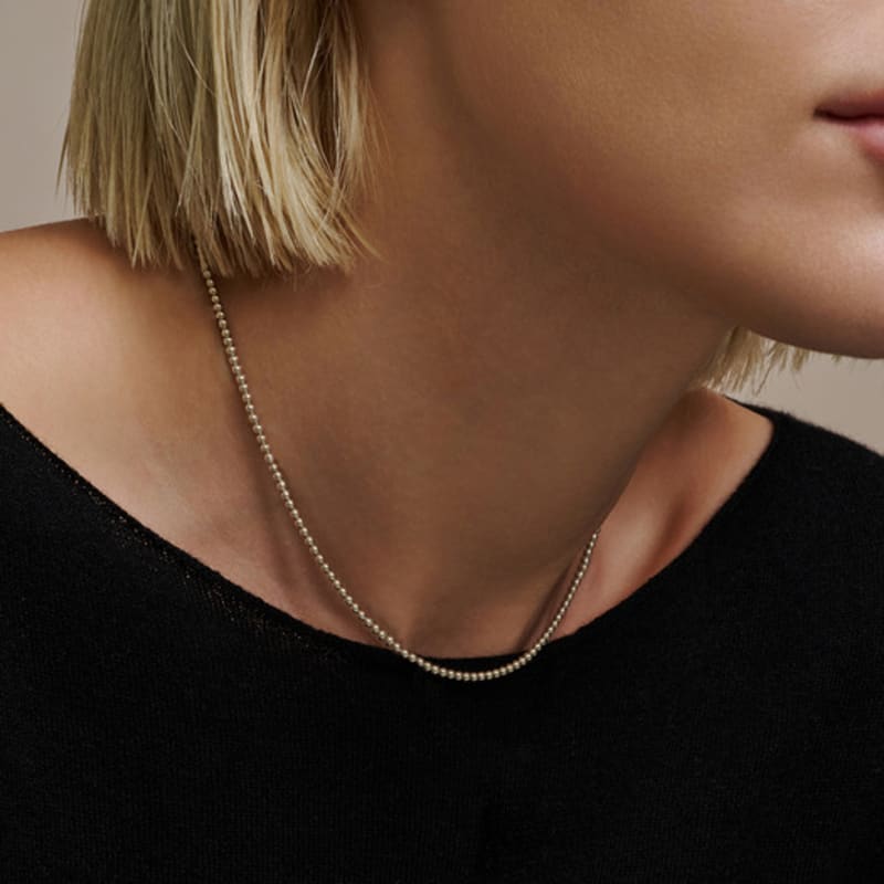 

liersi Essential 013 Ball(S) chain necklace Silver(pure)