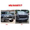 For Isuzu D-MAX DMAX    ABS BLACK Front Grille Grill Hood Decoration Cover front mesh Trim Exterior Accessories