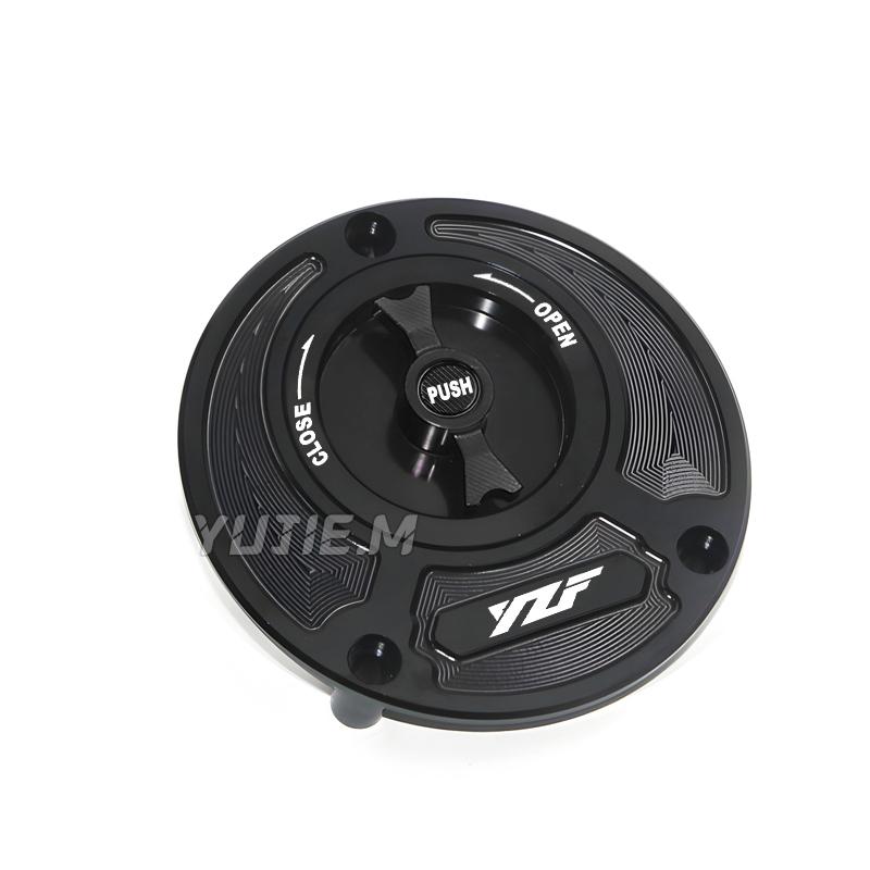 

Suitable for Yamaha YZF R3 R25 R6 R1 R125 series motorcycle CNC fuel tank cap gasoline cap (available in multiple colors) чёрный