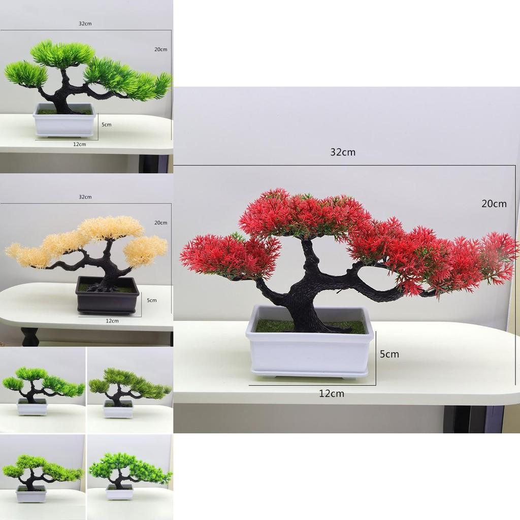 Künstlicher Wacholder-Bonsai-Baum aus Kunststoff Innendekor Grüne Kunstpflanze für Zuhause