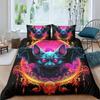Cartoon Cute Animal 3D Printed Polyester Pillowcase Quilt Cover Two Or Three-Piece Set Can Be