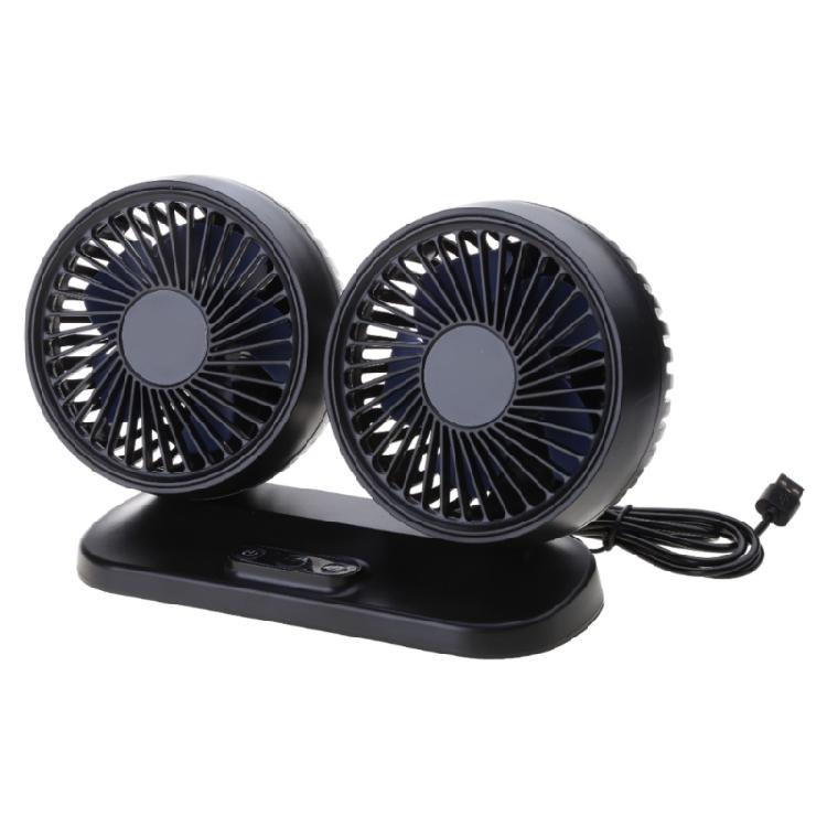 

Dual for Head Auto Fan Cooling Air Circulator for Auto Vehicles Trucks RVs(12V/2 1
