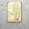 Palmistry Classic Poster Rusty Metal Plaque Retro Decorative Plate Bar Man Cave Garage Club Metal Sign Wall Decoration