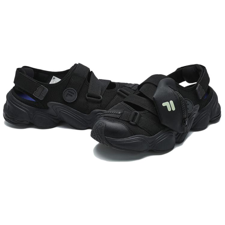 FILA Fusion Tenacity Comfortable Durable Minimalist Wrap Sandals Women sandals Black T12W421404FBK