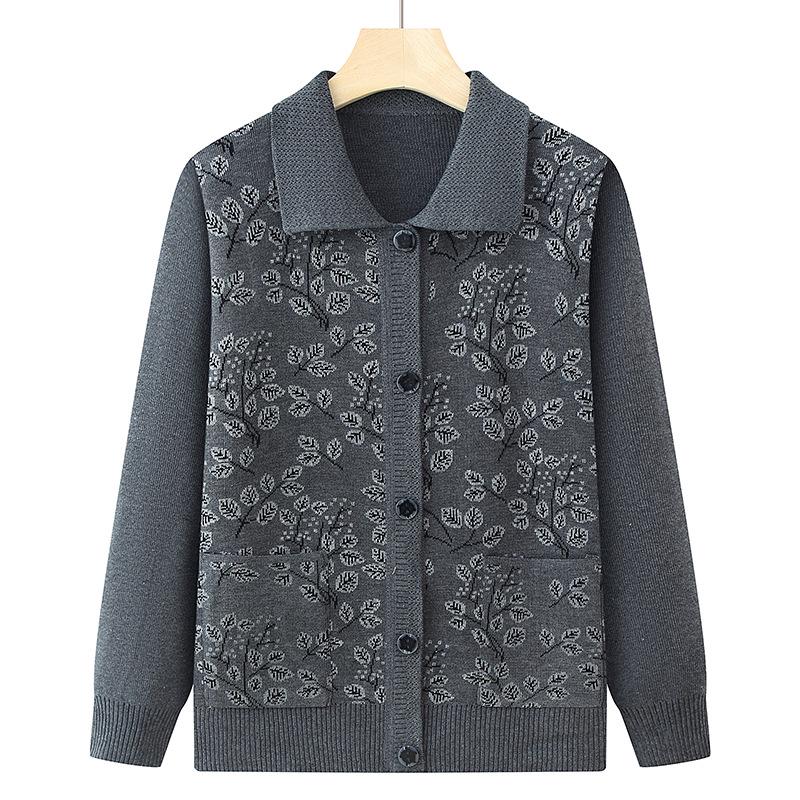 

Бабушкин кардиган крупной вязки для весны и осени - Мода для женщин среднего и пожилого возраста One Size