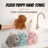 Cartoon Puppy Hand Towel Adorable and Versatile Home Use Cartoon Animal Design Creative Hand Towel Soft and Cute