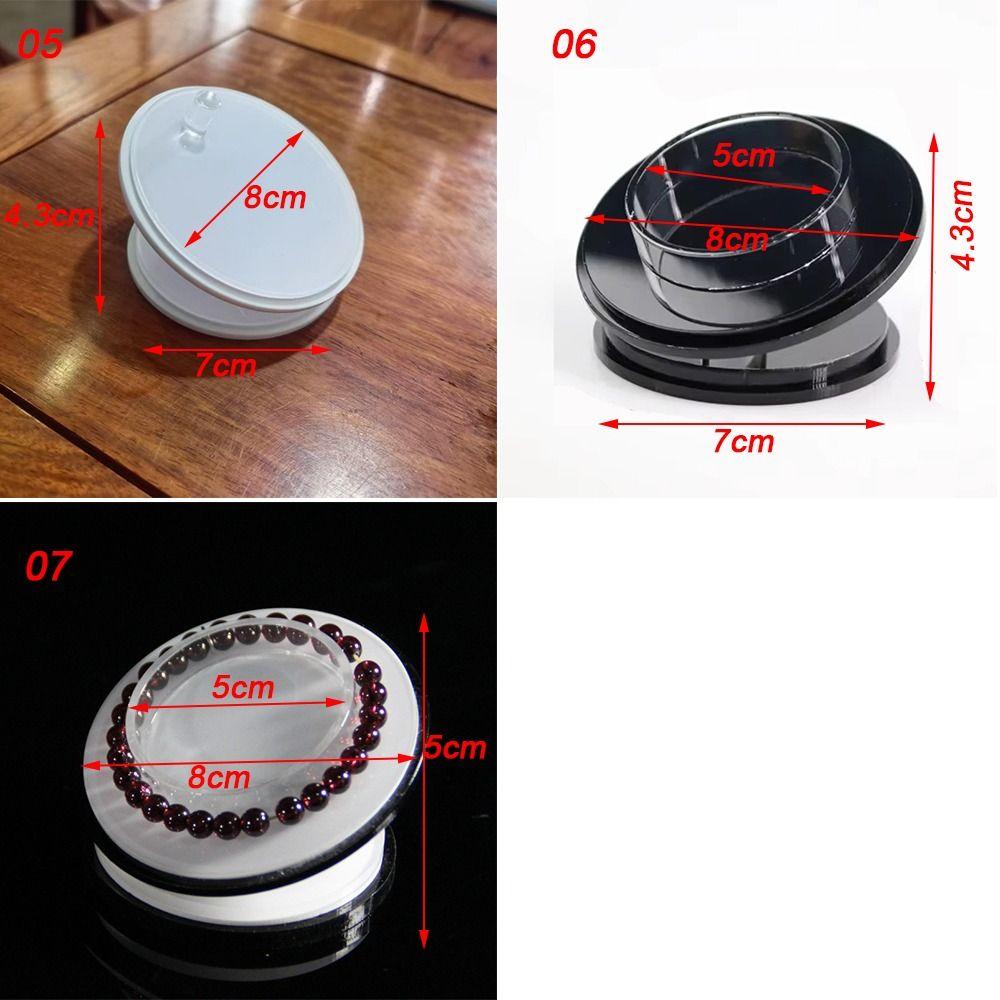 Transparent Bracelet Bangle Display Plate Round Watch Display Rack Fashion Bracelet Organizer