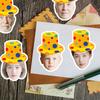 20pcs  Halloween Customizable Clown Hat Pattern Stickers Boys' and Girls Birthday Parties Cute Stickers Decoration
