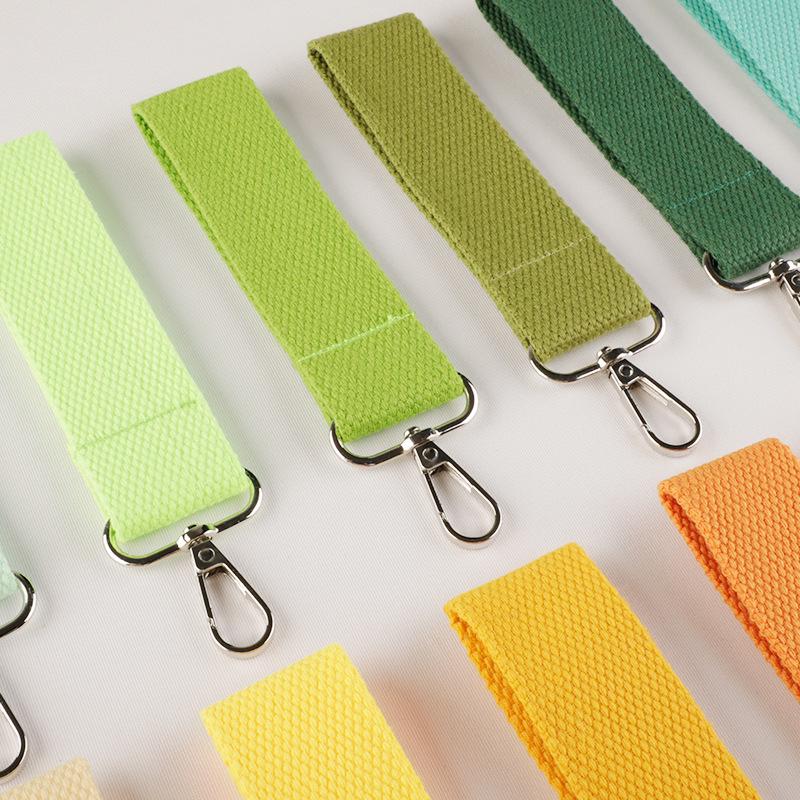Korean Ins Style Macaron Color Handmade Name Tag Anti-Lost Keychain Strap