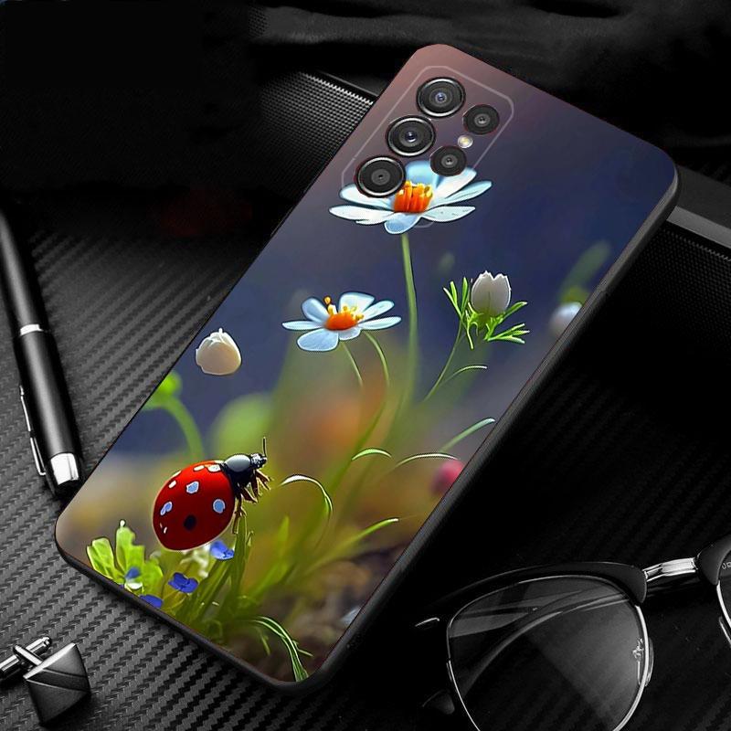 Phone Case For Samsung Galaxy S26 S25 S24 S23 S22 S21 Ultra S24 S23 S22 S21 S25 Plus S24 FE Ladybug