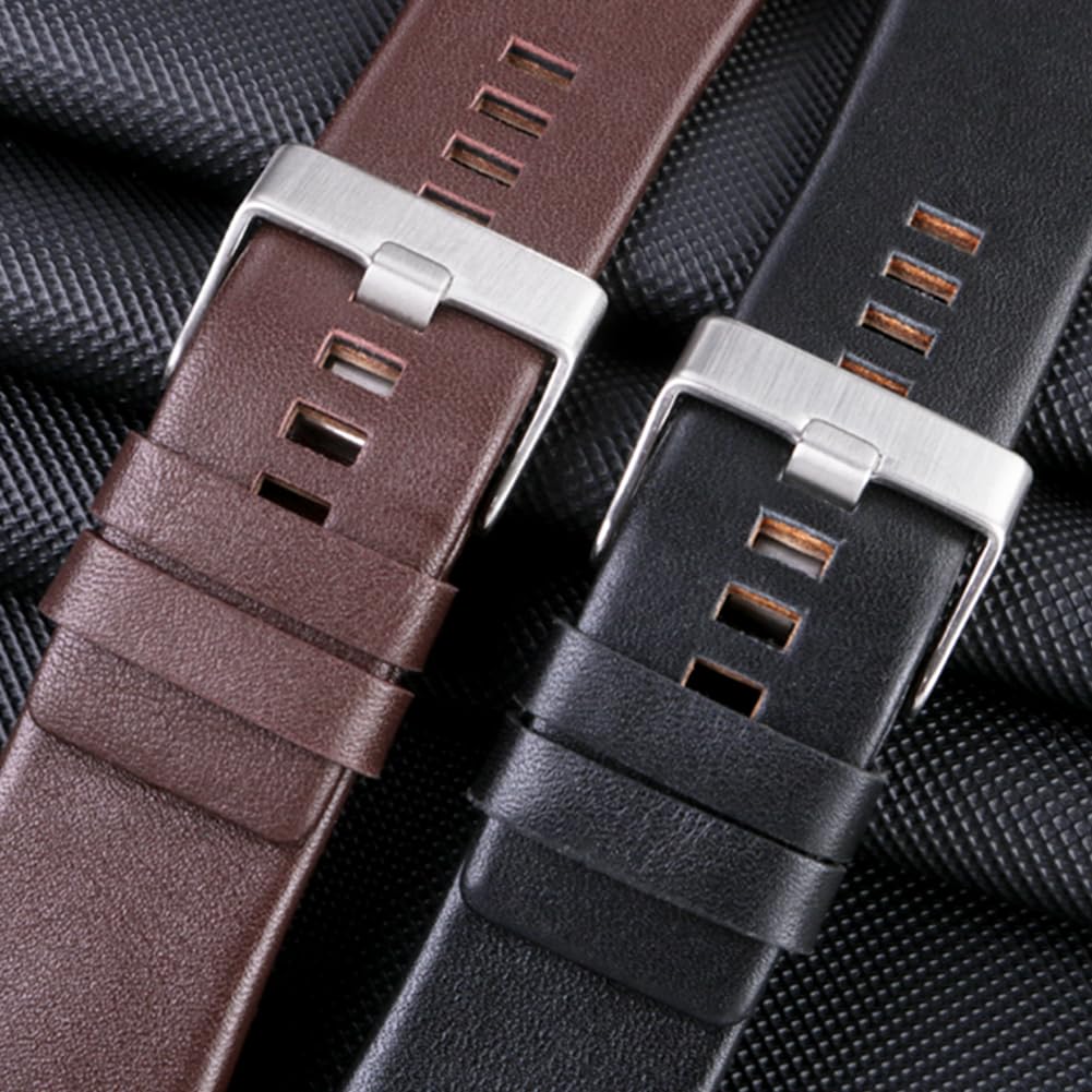 Sibehill Diesel Uhrenarmband, 32mm x 17mm, Echtes Leder Uhrenarmband [Inklusive 3 Federstegen, Federstegwerkzeug und Box]