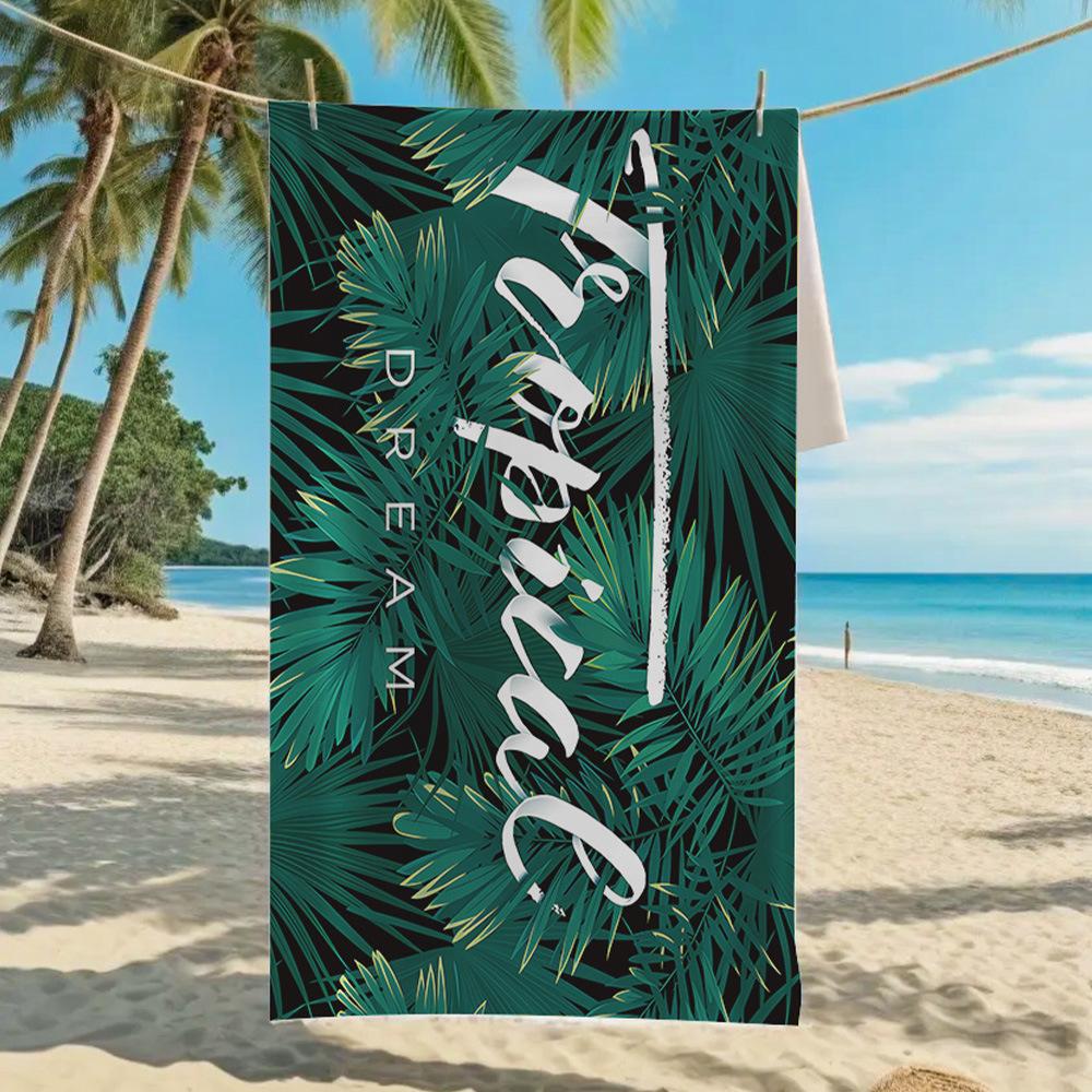 2026 Mermaid Tail Beach Towel Printed Towel Seaside Vacation Absorbent Beach Towel