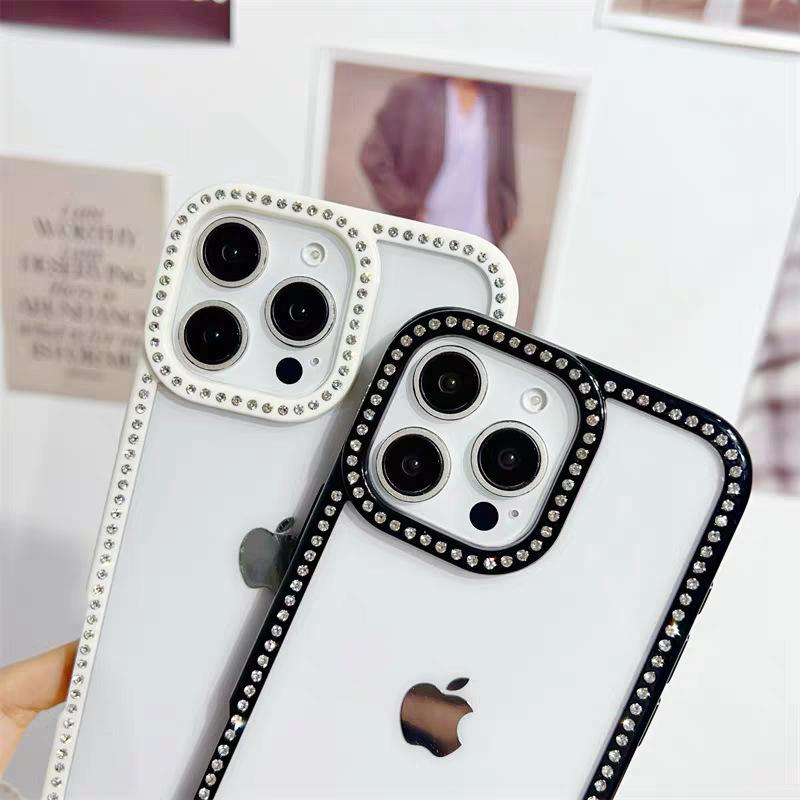 Diamond Shell Simple Ins Wind Suitable for Apple 16PROMAX Internet Celebrity Apple 15PRO All-inclusive Anti-drop Mobile Phone Case