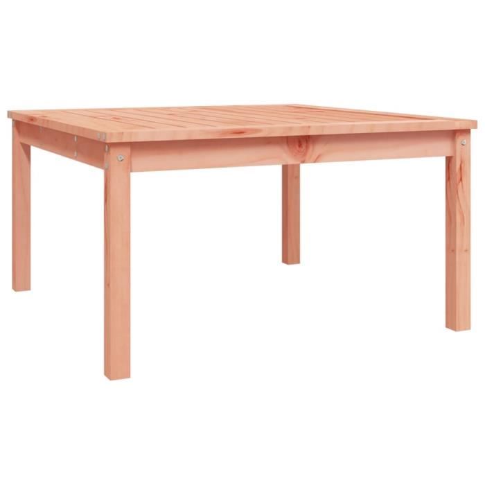 VidaXL Table de jardin 82,5x82,5x45 cm bois massif de douglas 824125