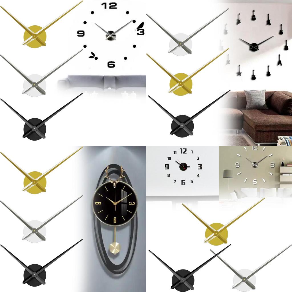 Modern Minimalist Diy Acrylic Wall Clock Kit With Quartz Movement For Home Decor