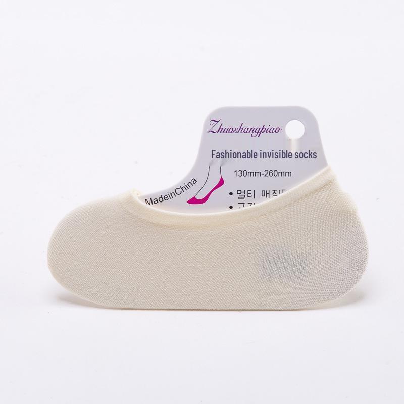 

Summer Velvet Women s Breathable Mesh Non-Slip Invisible Boat Socks One Size