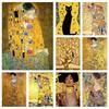 Classic Abstract Figure Artworks of Gustav Klimt, Including "The Kiss" and "The Tree of Life" Home Decor Gifts.