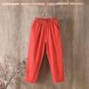 Women's Pants Loose Cotton Pants with Large Size Cotton Solid Color Casual Ladies Underwear