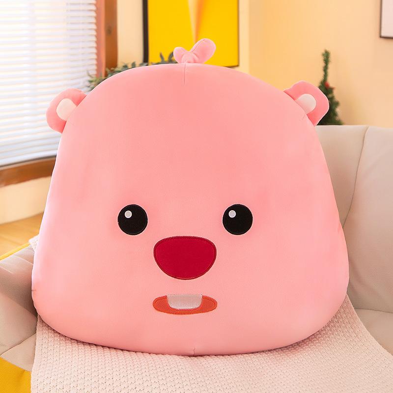 

Подушка-игрушка в виде бобра от Miniso, периферийный товар, подушка для дивана, подушка для сна, каваий, лучший подарок на Рождество и Новый год about 40cm