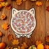 135 PCS Cat-shaped Wooden Jigsaw Puzzle Unique Irregular Puzzle Pieces Game Birthday Xmas Gifts for Cat Lovers Home Decorations