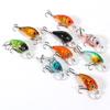 9 Stück/Beutel Kunststoff Angelköder Haken Barsch Klein Fett Crankbait Tackle 4,5cm4g