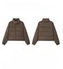 Down Jacket Women Coat Fashion American Streetwear Stripe Style Duck Down Feather Female Winter Short Outwear Cotton Jacket