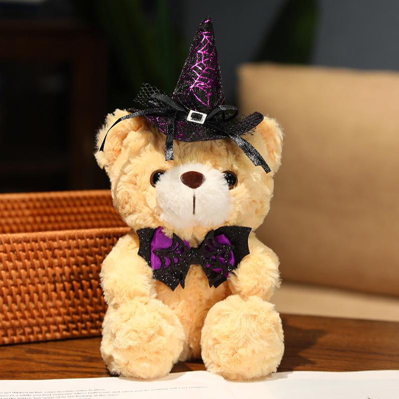Halloweenowy Duch Dynia Niedźwiedź Pluszowa Zabawka - Koszulka Dekoracja Pluszowego Niedźwiadka