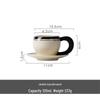 Striped Ceramic Water Cup & Teapot Set for Living Room and Afternoon Tea