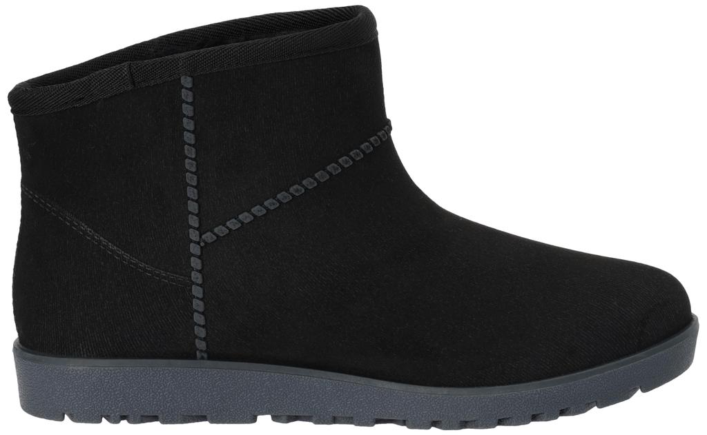 Okamoto Waterproof Warm Mouton-Style Rain Boots, US.RUBBER CRI-6122, Black