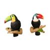 2 Pieces Parrot Tree Hugger Ornament Garden Statue Resin Yard Art Decor