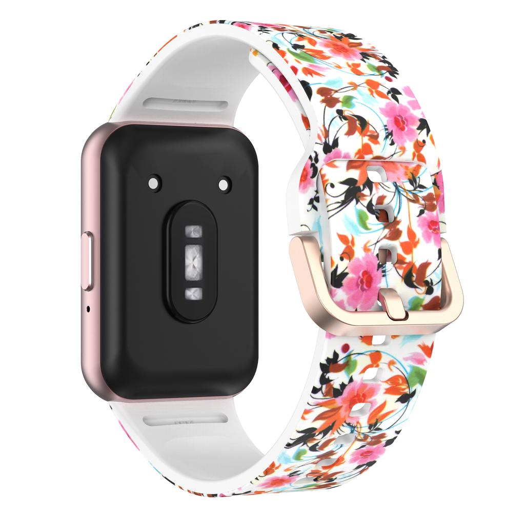 For Samsung Galaxy Fit3 Pattern Printing Silicone Strap Replacement Watch Band