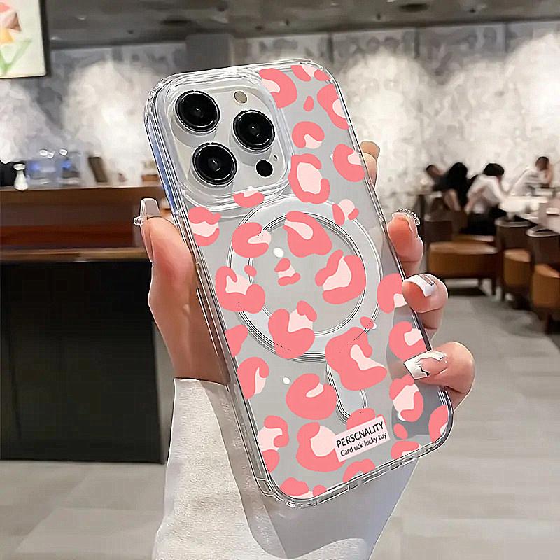 Leopard Print Clear Transparent Cover For iPhone 16 16E 15 11 13 12 14 Pro XSMax XR X 15 7 8 Plus SE 2022 Phone Cases