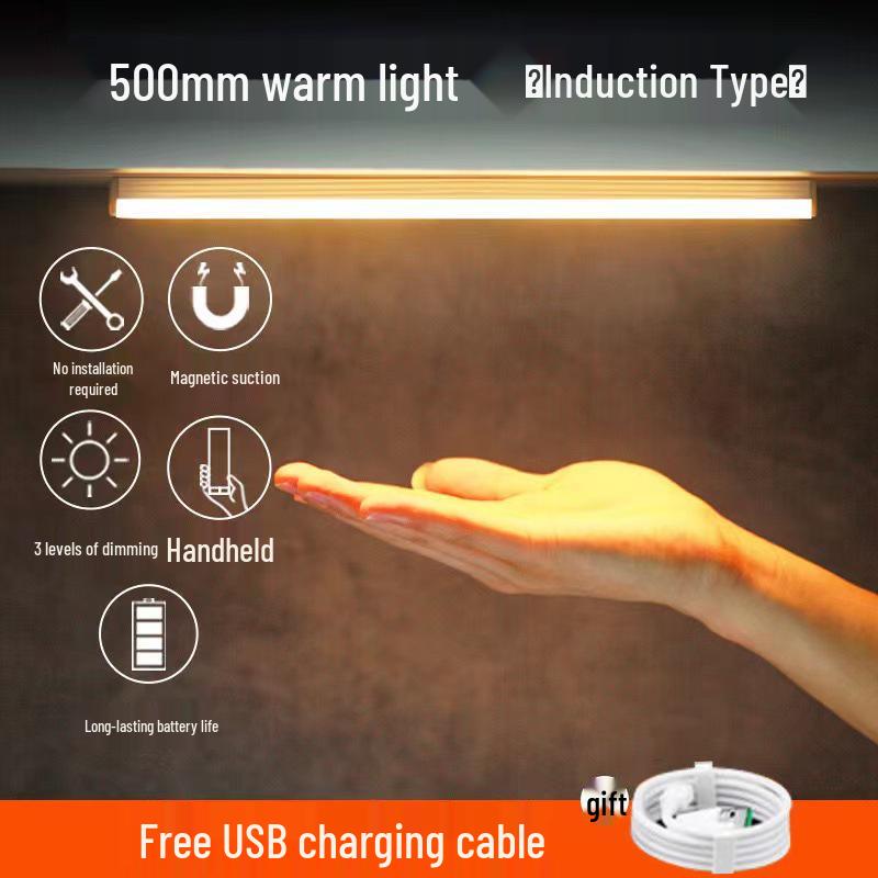 Rechargeable LED Motion Sensor Magnetic Strip Light for Wardrobe, Cabinet, or Bedroom