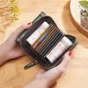 2025 Embroidered Accordion Card Holder Zipper Wallet for Women