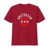 Maglietta Amsterdam vintage Lavata Traspirante abbigliamento firmato Top Leggermente Versatile Per l'Uso Quotidiano Unisex Comodo
