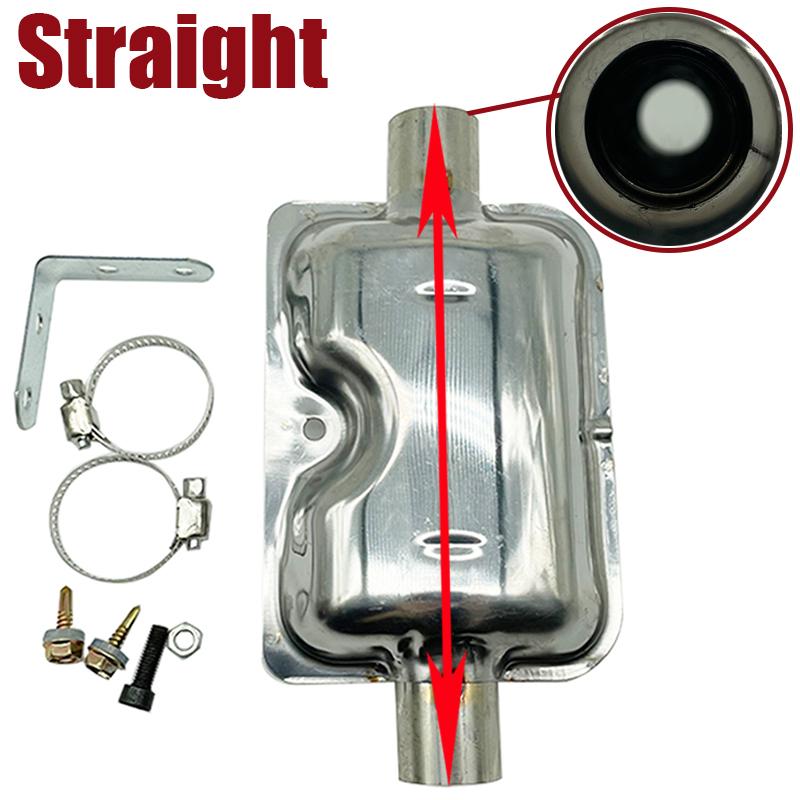 24mm Muffler Silencer Straight Pipe / S Curved Pipe Car Air Diesel Parking Heater Exhaust Pipe Stainless Iron For Diesel Heater Straight