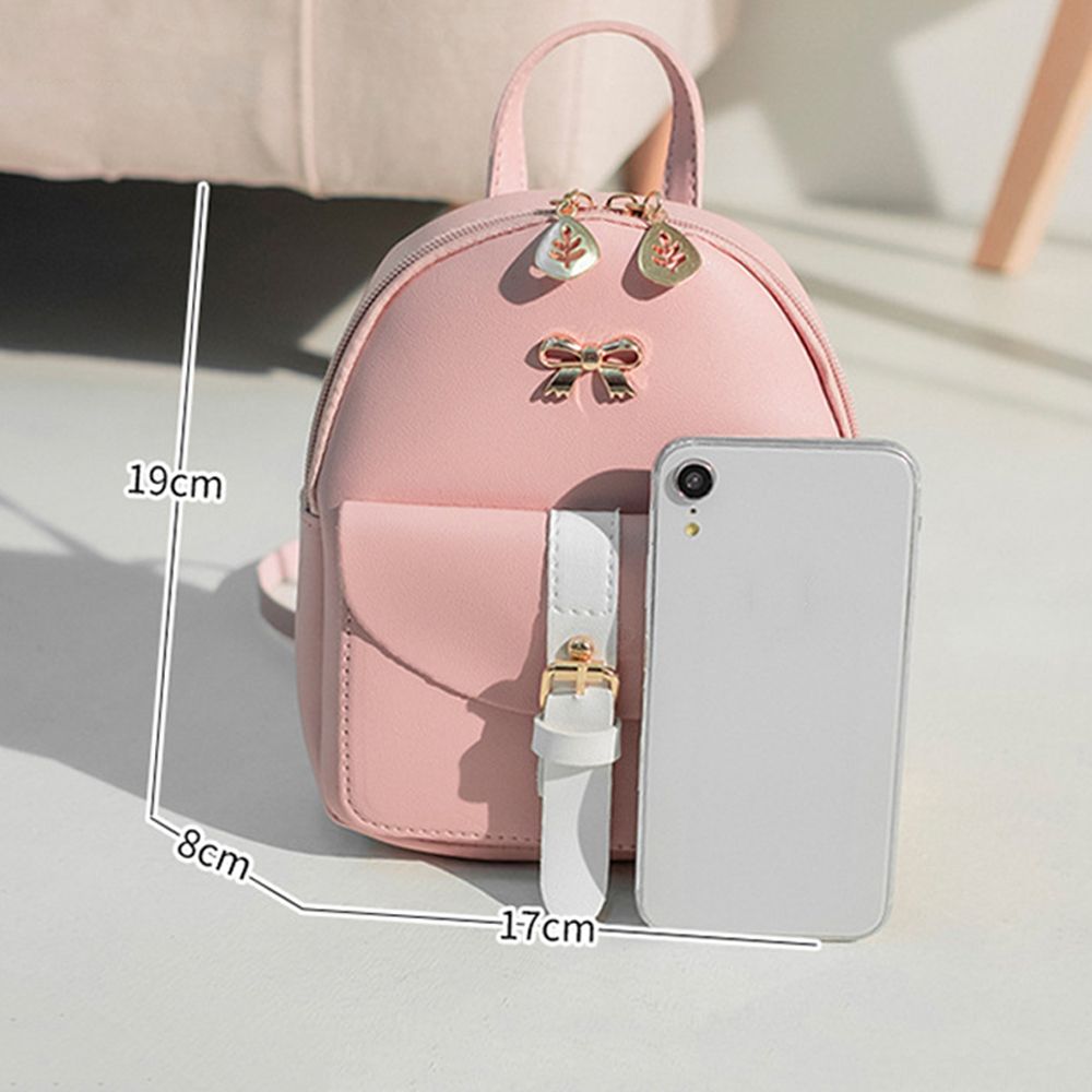 Mini Backpack Shoulder Bag Cute Graceful PU Leather Leaf Hollow Mini Backpack Shoulder Bag Small School Bags Bagpack Women Girls