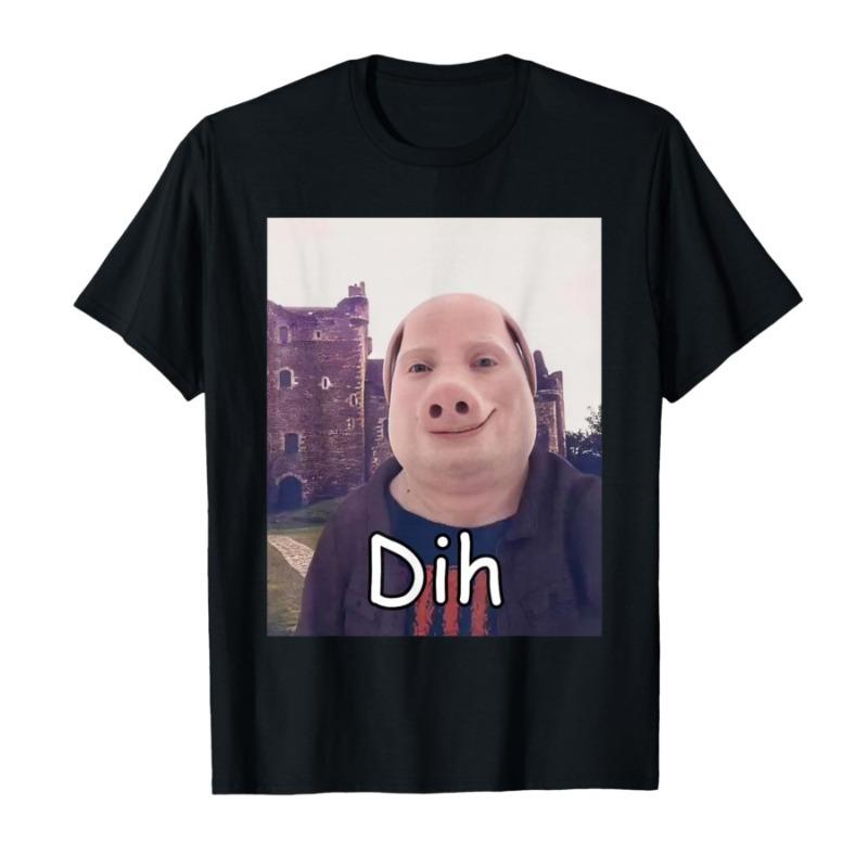 John Pork Dih Divertente Maglietta Brainrot di Internet per Donne Magliette Manica Corta Estiva Harajuku Streetwear Top Magliette