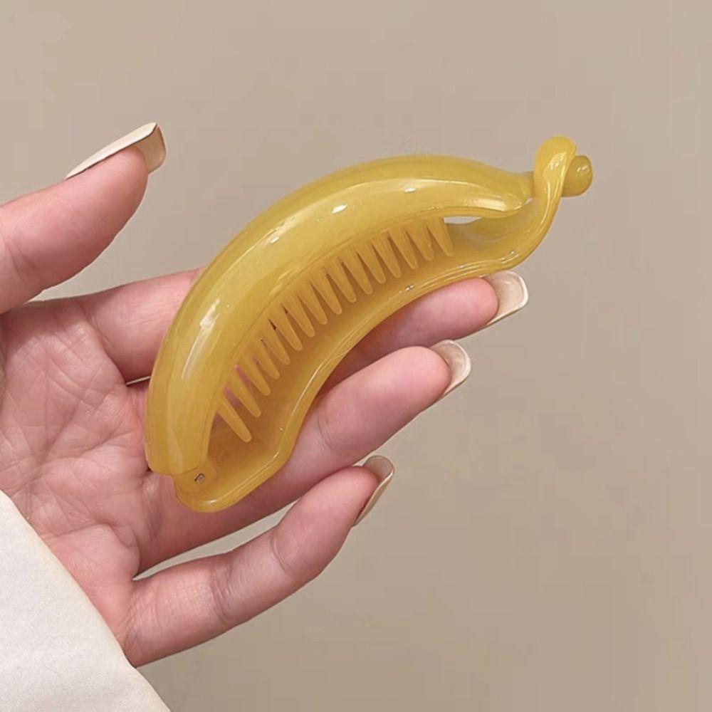 Hairpin Plastic Banana Clip Korean Style Korean Hair Clip Cute Vertical Clip  Girls